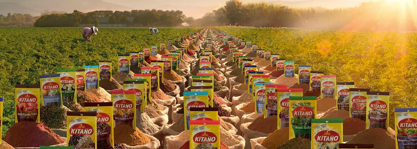 Um campo de produtos de Kitano